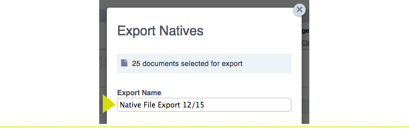 native file export